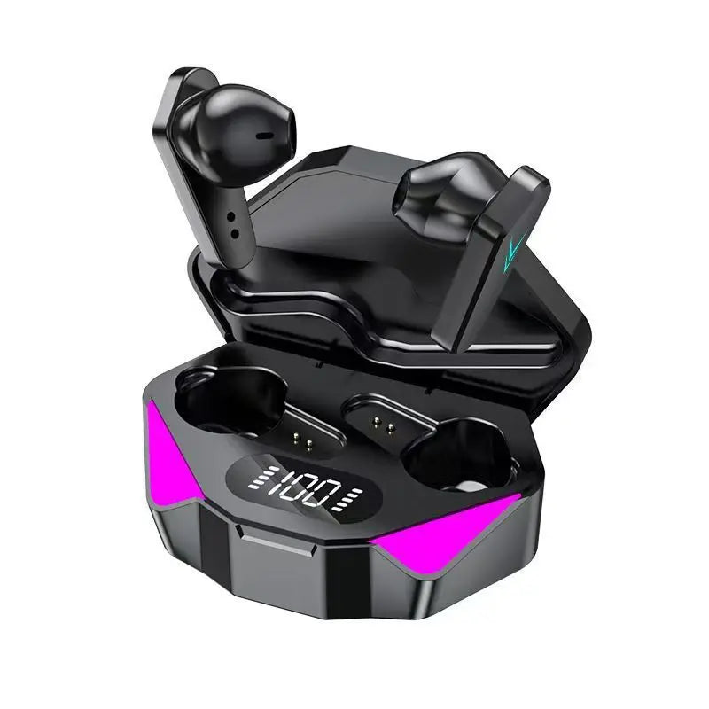 Wireless Bluetooth Earphones With Led Display And Secure Earhooks