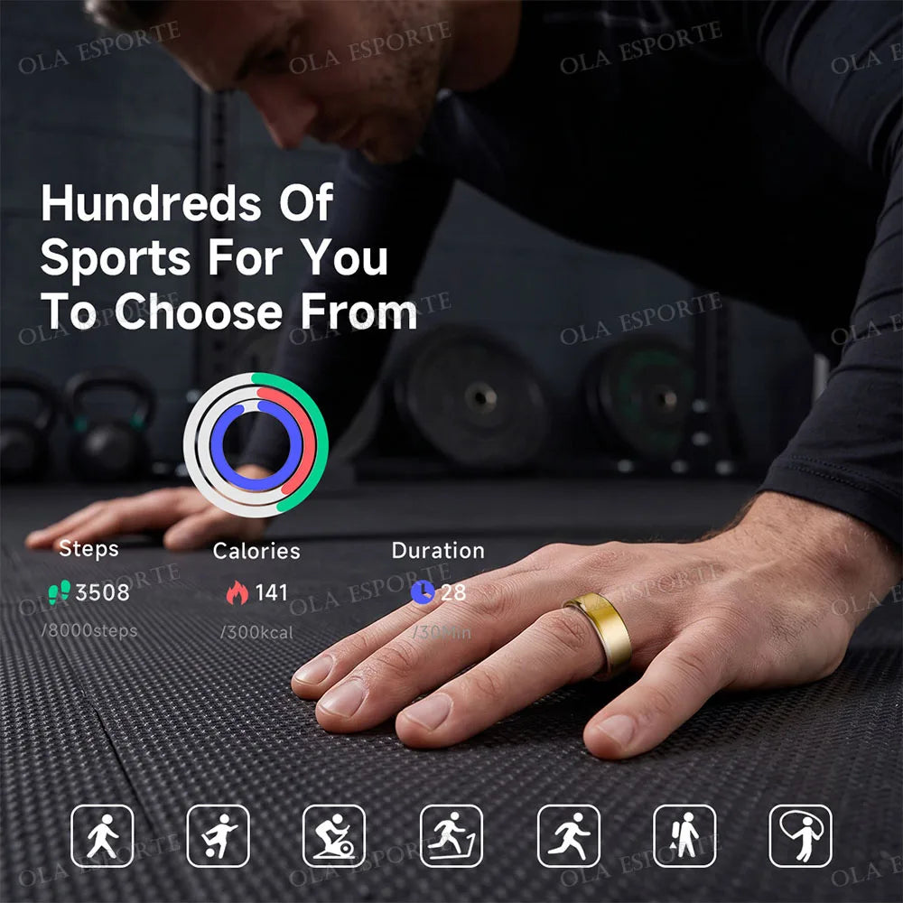 Ola Esporte Smart Ring Monitors Heart Rate Oxygen And Sleep