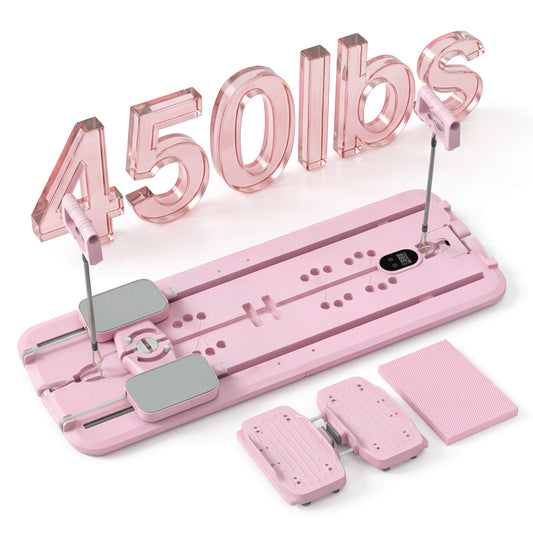 Maxu Foldable Pilates Reformer Board With Resistance Bands