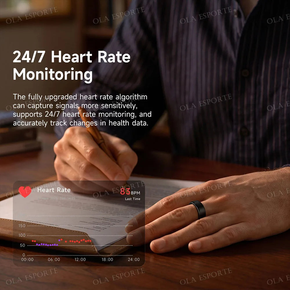 Ola Esporte Smart Ring Monitors Heart Rate Oxygen And Sleep