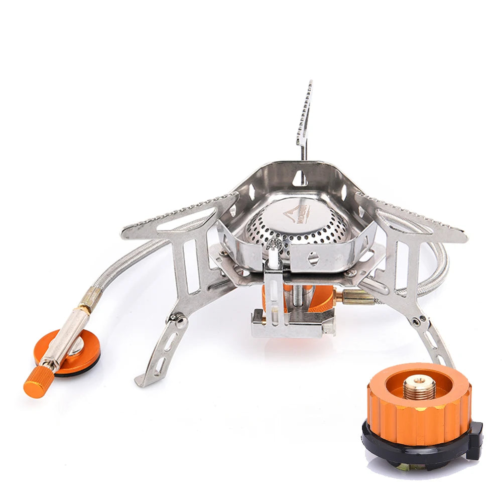 Widesea Windproof Gas Burner Camping Stove Outdoor Survival Kit