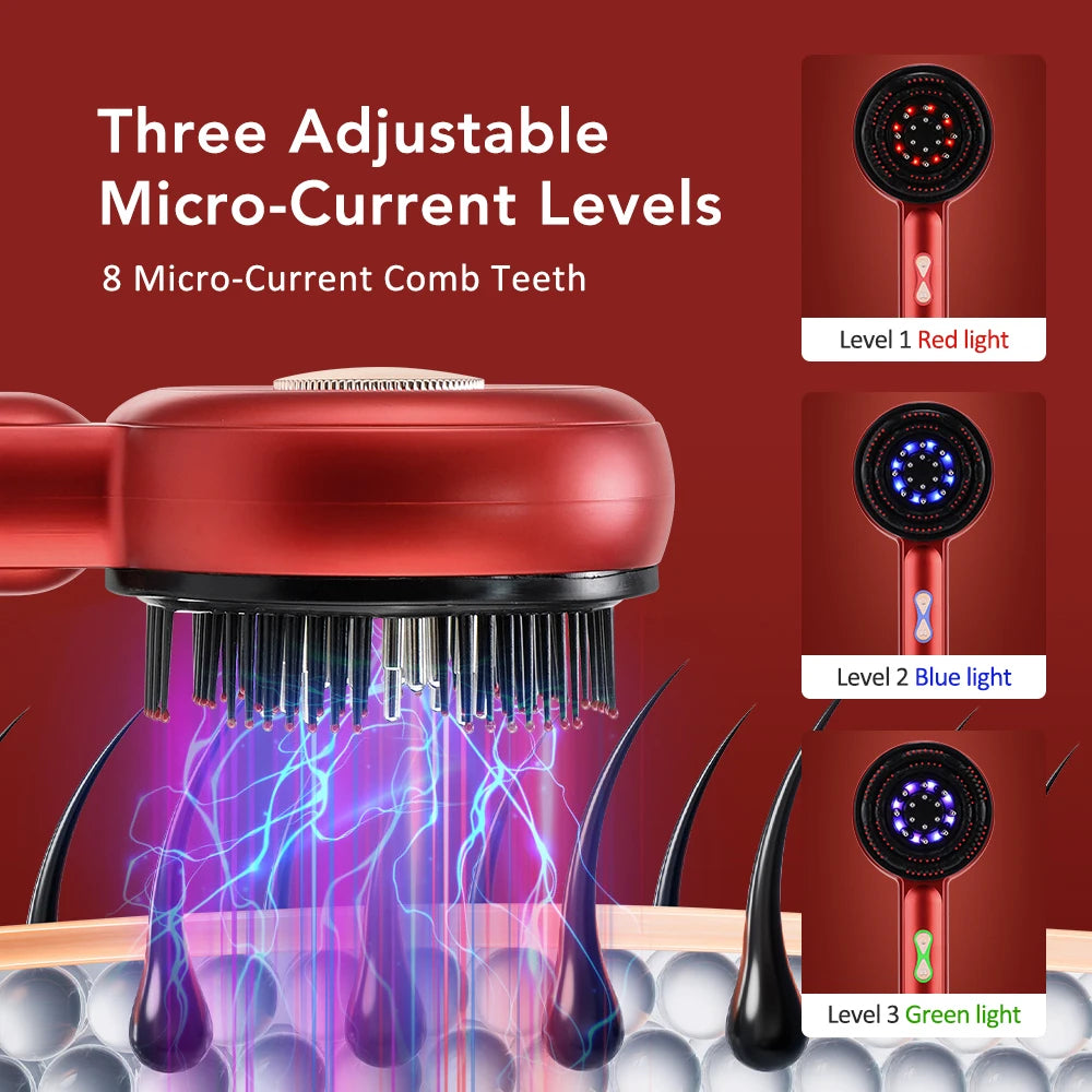PASTSKY Electric Vibration Massage Comb With Scalp Head Massager