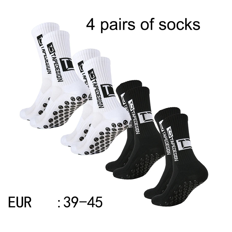 Football Socks Mid Tube Glued for Training and Competition