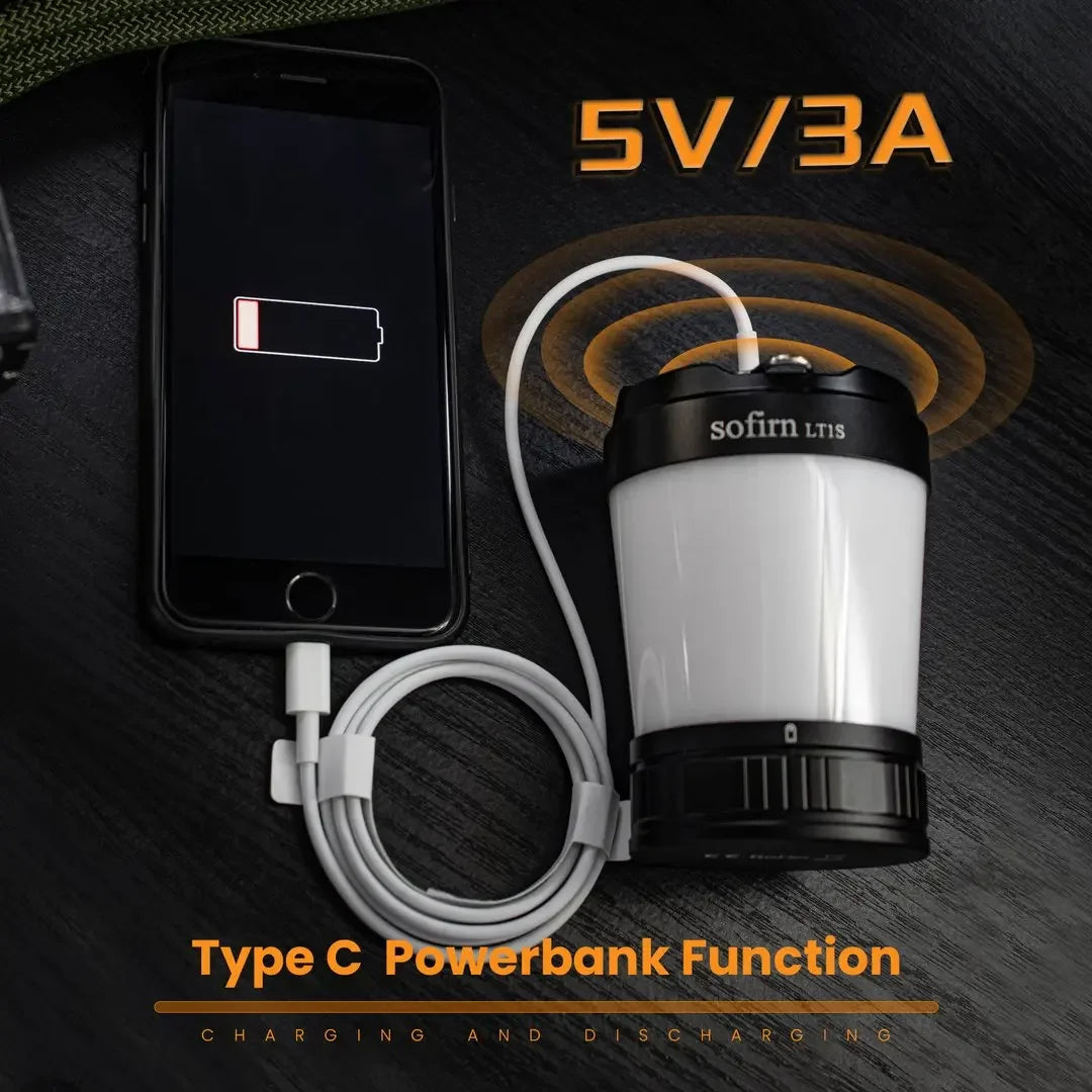 Sofirn LT1S Rechargeable Camping Light Lantern With USB C Power