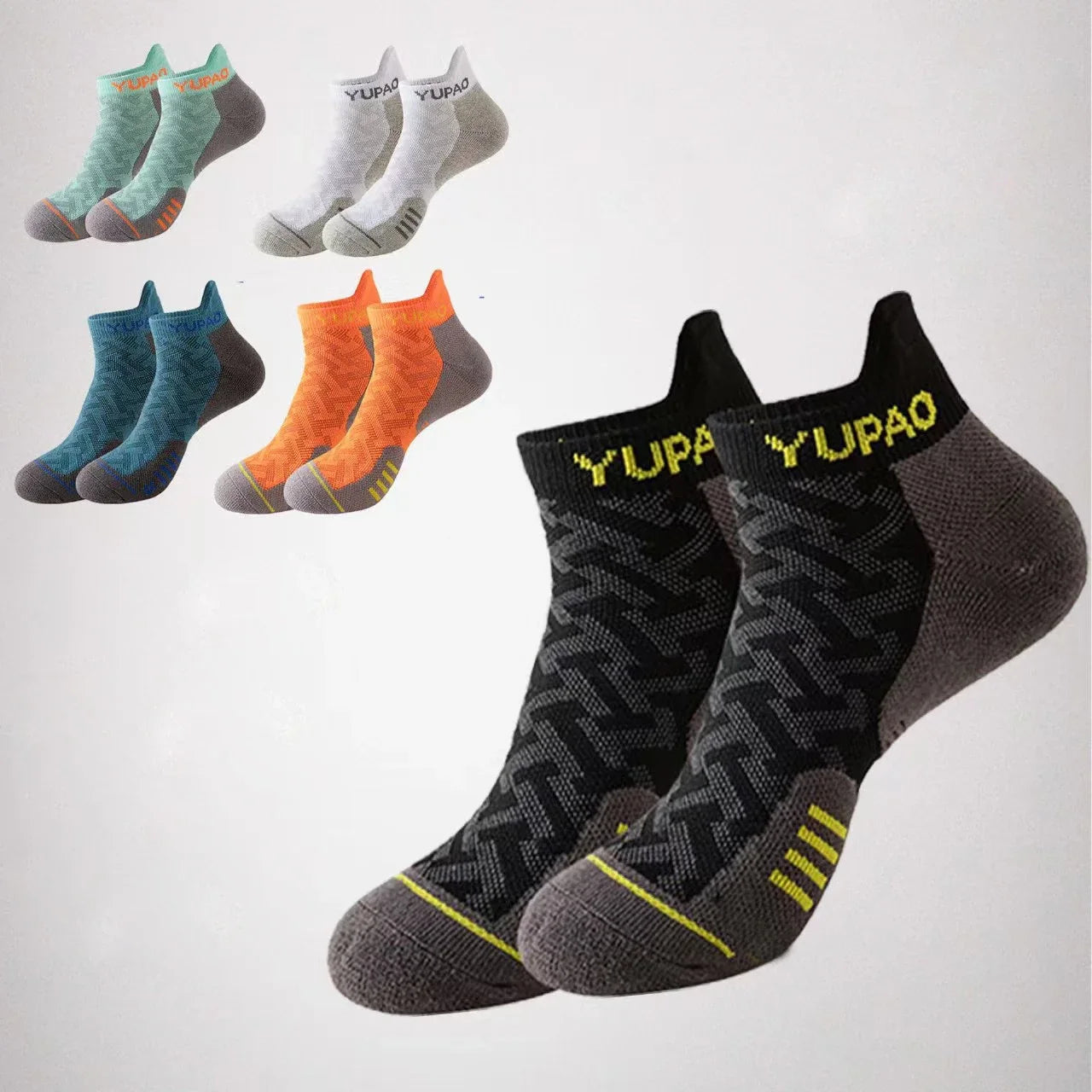 2/3/5 Pairs New Men's Professional Sports Short Socks Thick Towel Quick Dry Wicks Men's Fitness Running Ankle Socks Man Gift