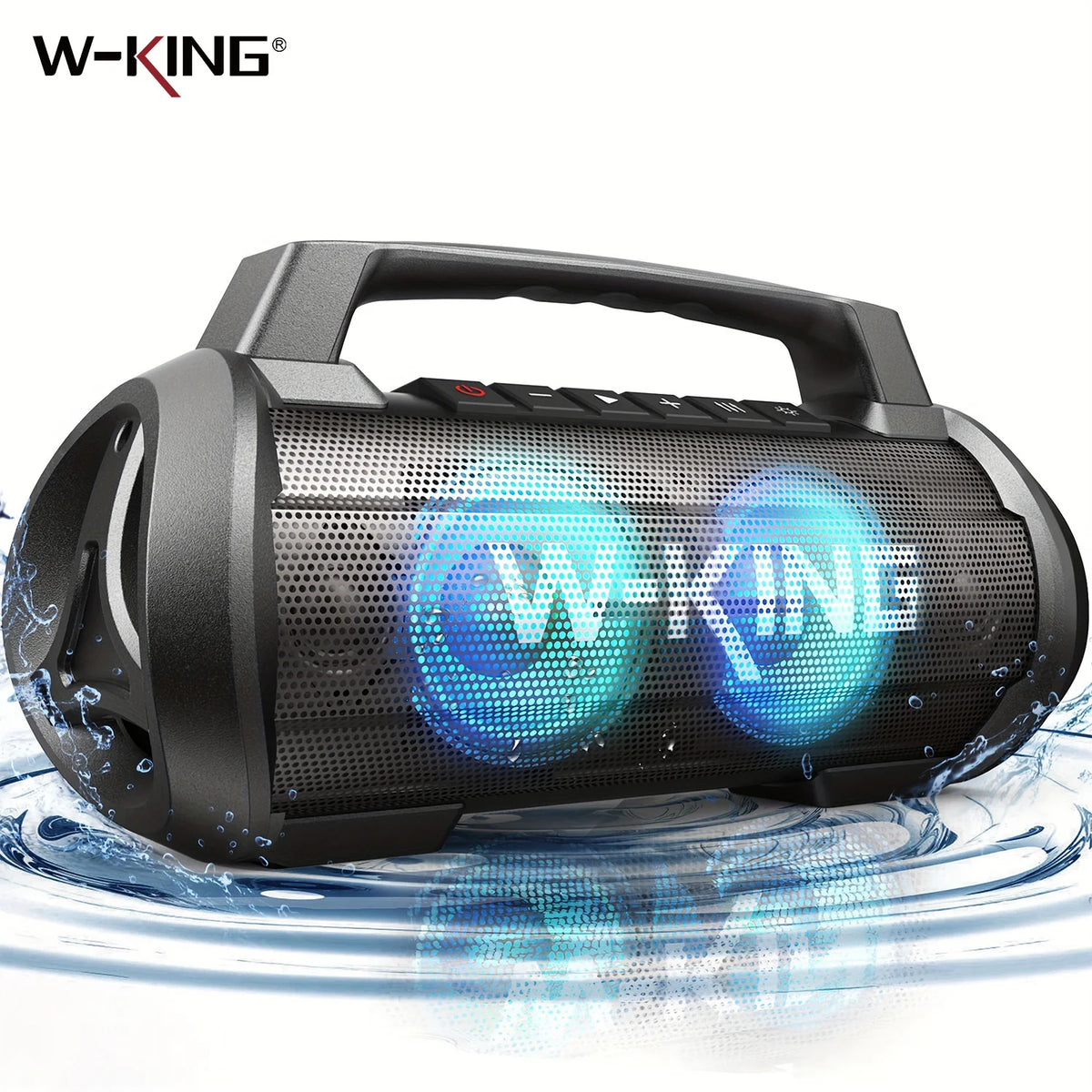 W-KING Bluetooth Portable Speaker With Subwoofer And Bass Boost