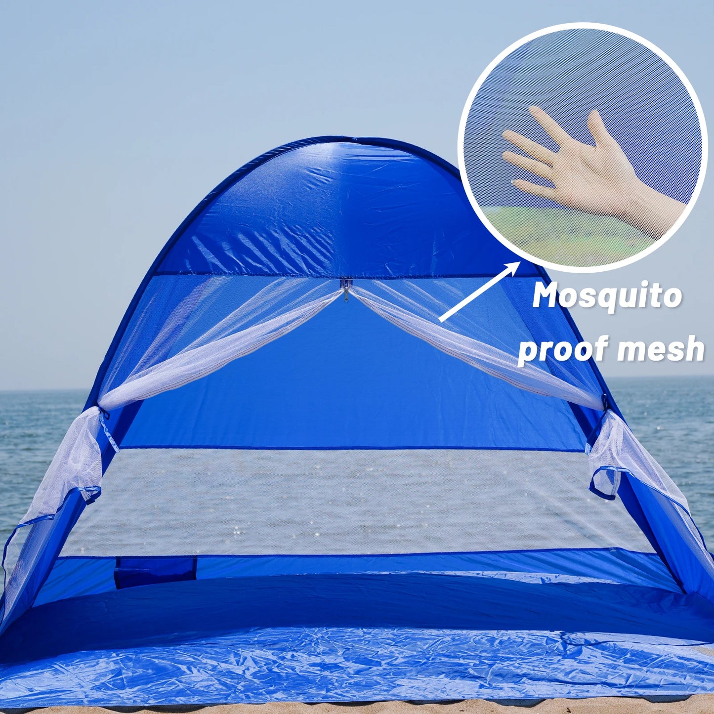 Auto Open Beach Camping Tent UPF 50 Ultra Light Sun Shelter And Changing Room
