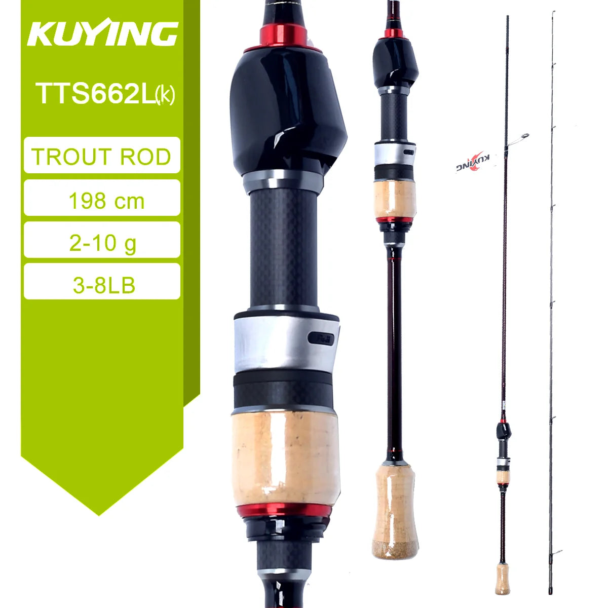 Kuying Teton River Casting Spinning Carbon Fishing Rod