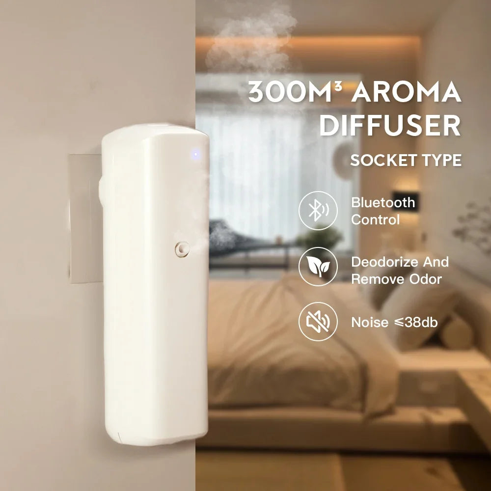 NAMSTE Bluetooth Fragrance Diffuser 300m3 Coverage Wall Plug