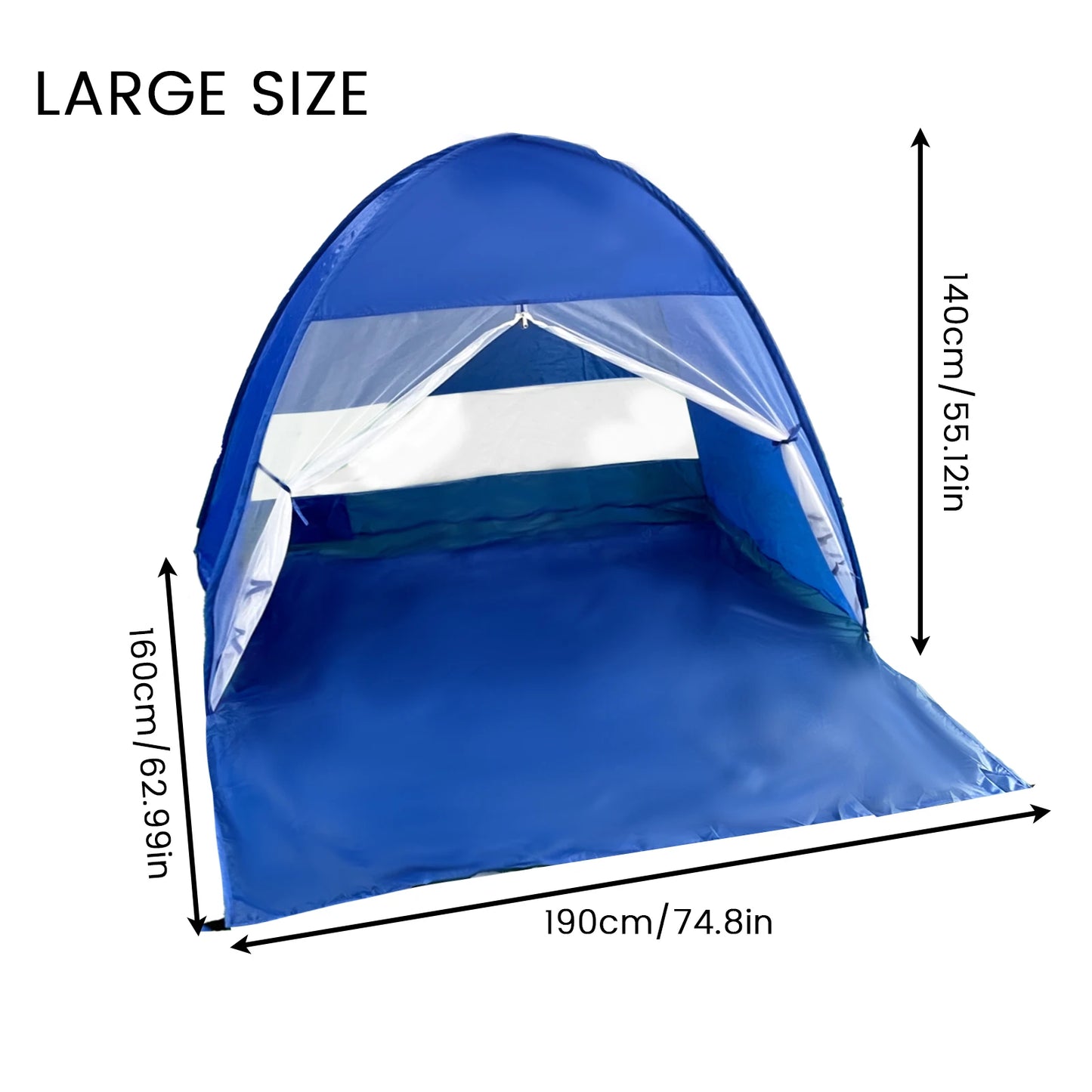 Auto Open Beach Camping Tent UPF 50 Ultra Light Sun Shelter And Changing Room