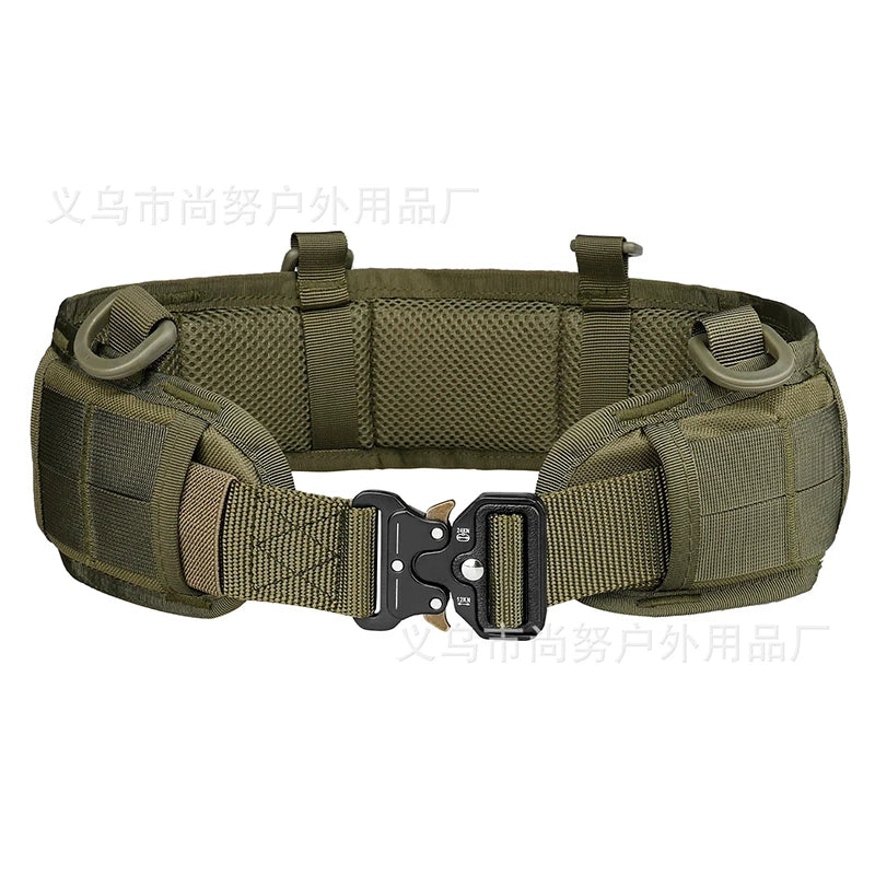 Men's Outdoor Hunting Tactical Belt Multi-Function Buckle Nylon Belt High Quality Outdoors Sport Canvas Belt