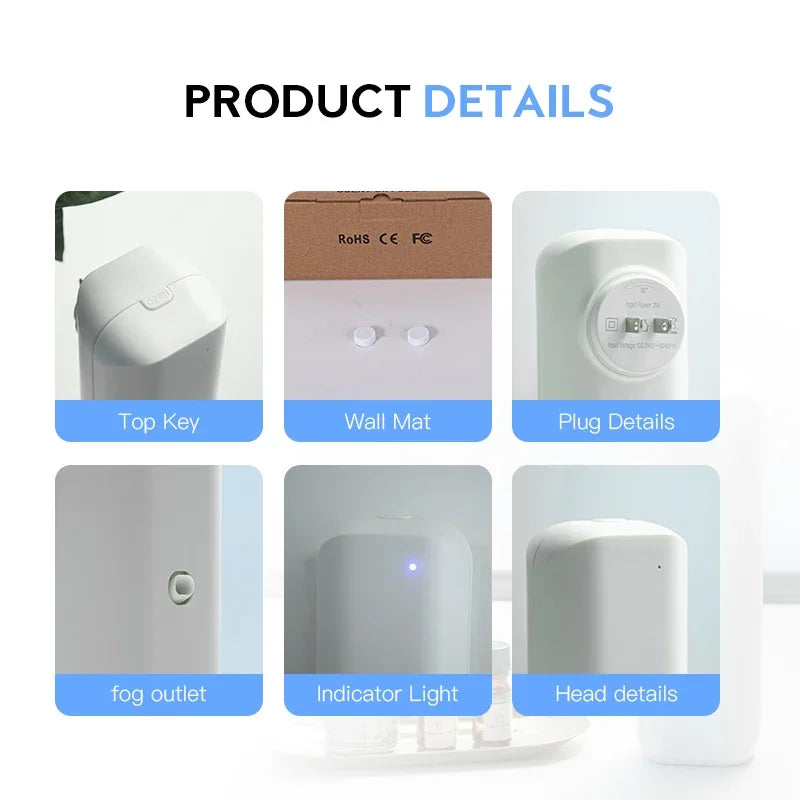NAMSTE Bluetooth Fragrance Diffuser 300m3 Coverage Wall Plug