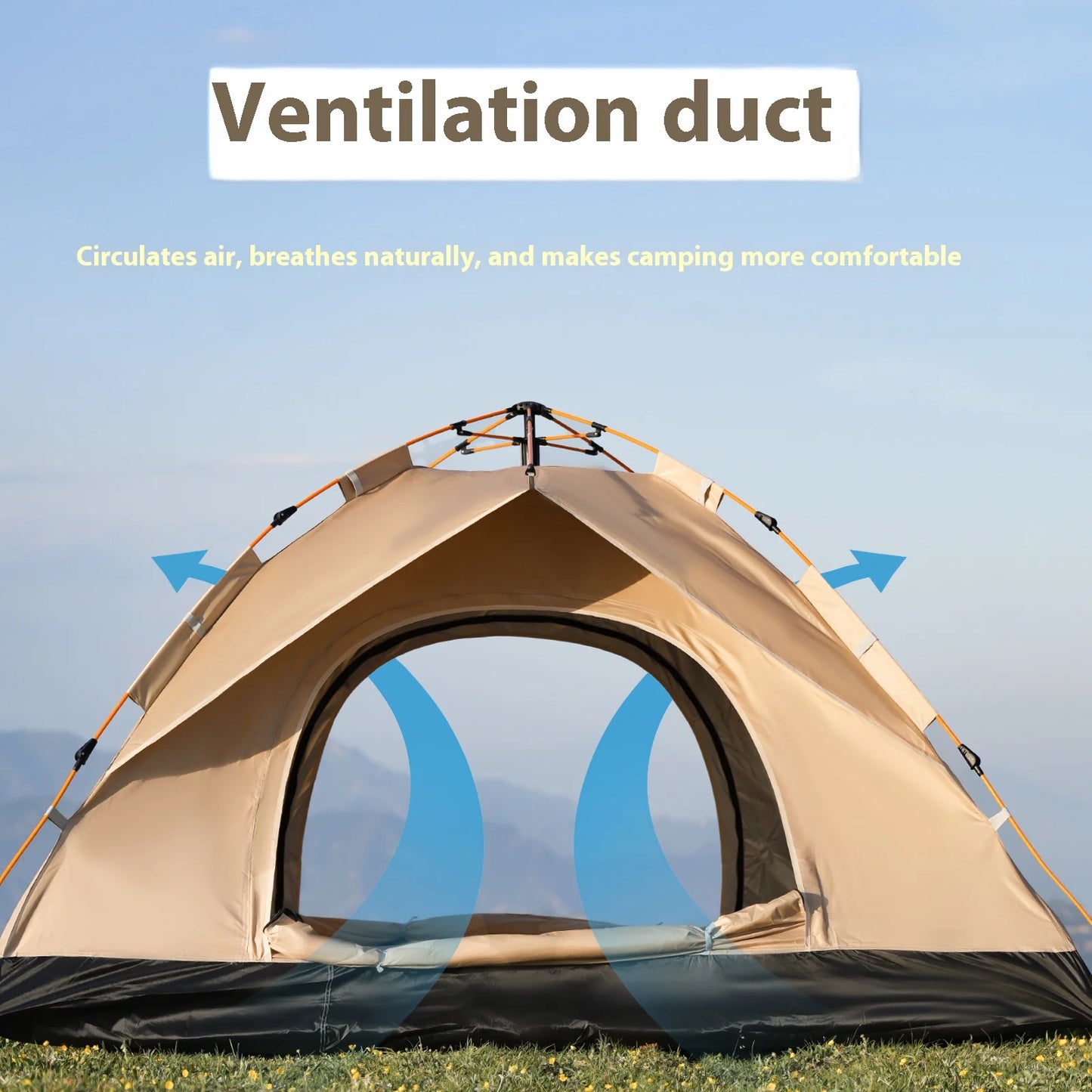 Pakicetus Outdoor Automatic Pop Up Shelter Tent Waterproof Camping