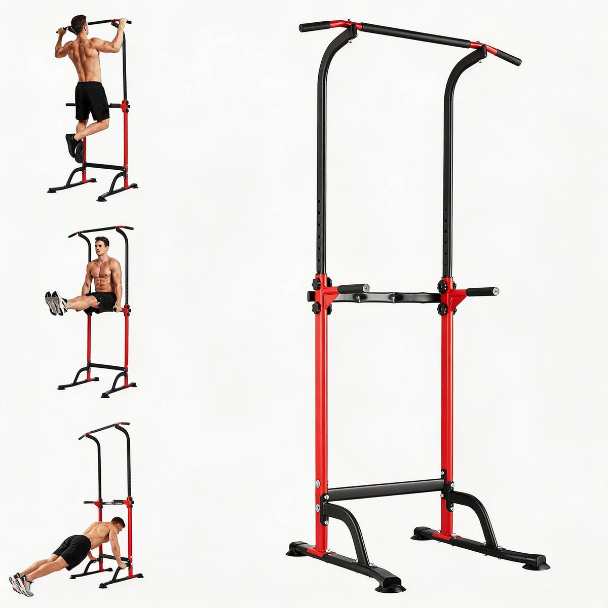 HiMISS Multi Function Power Tower Dip Station Pull Up Bar