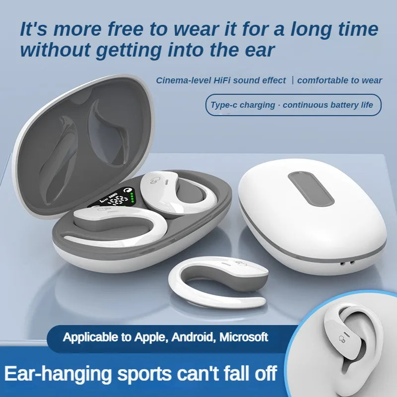SHUKE Bone Conduction Bluetooth Headset IPX5 Waterproof Earbuds With Mic