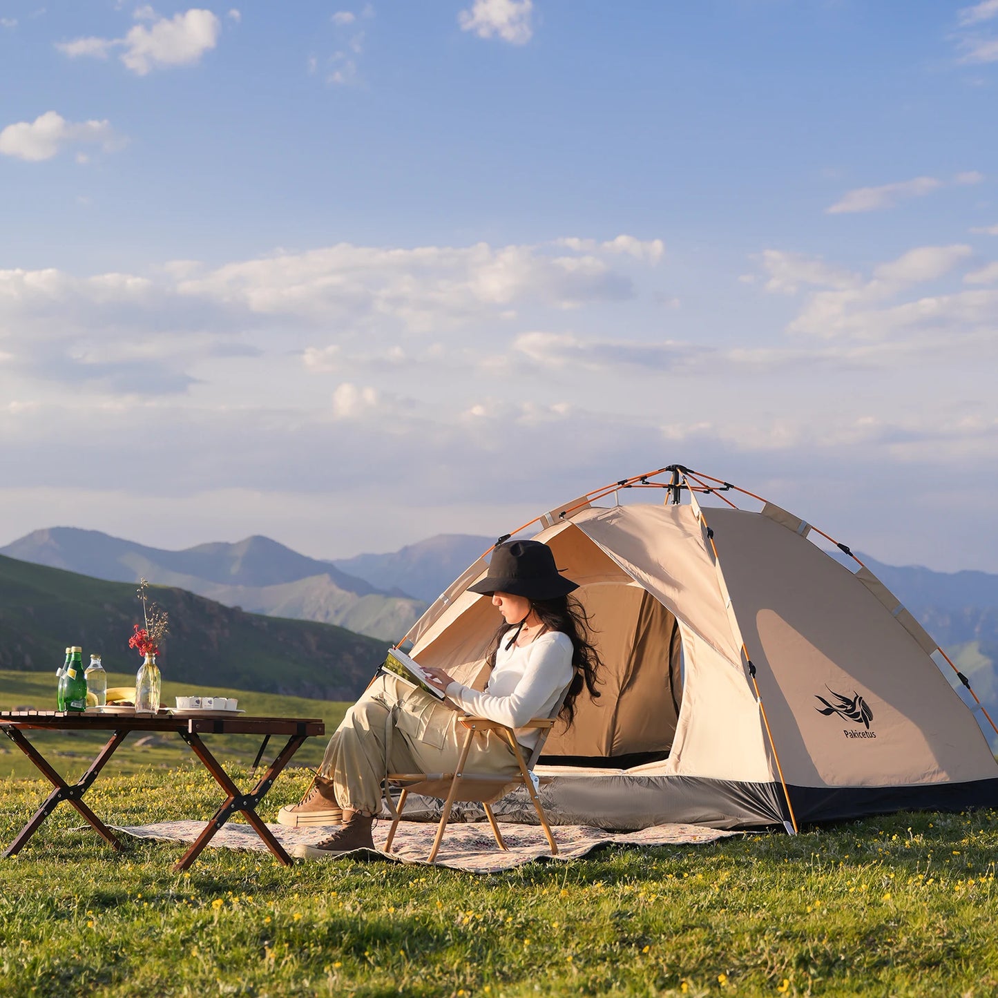 Pakicetus Outdoor Automatic Pop Up Shelter Tent Waterproof Camping