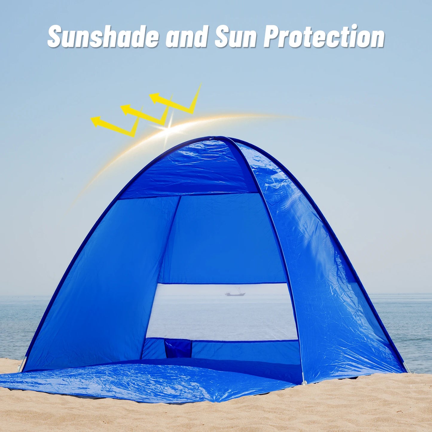 Auto Open Beach Camping Tent UPF 50 Ultra Light Sun Shelter And Changing Room