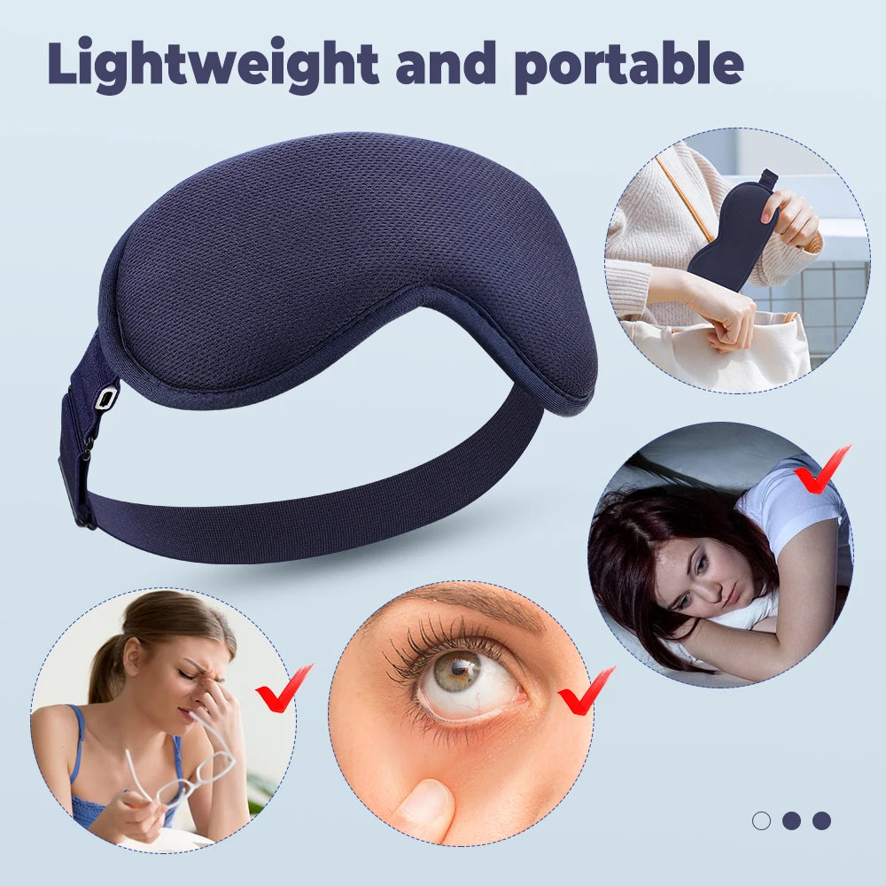 Moajaza Electric Steam Eye Mask With 3D Massage And Vibration