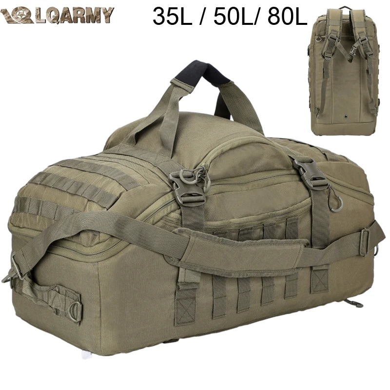 LQARMY Outdoor MOLLE Tactical Backpack For Hiking Travel