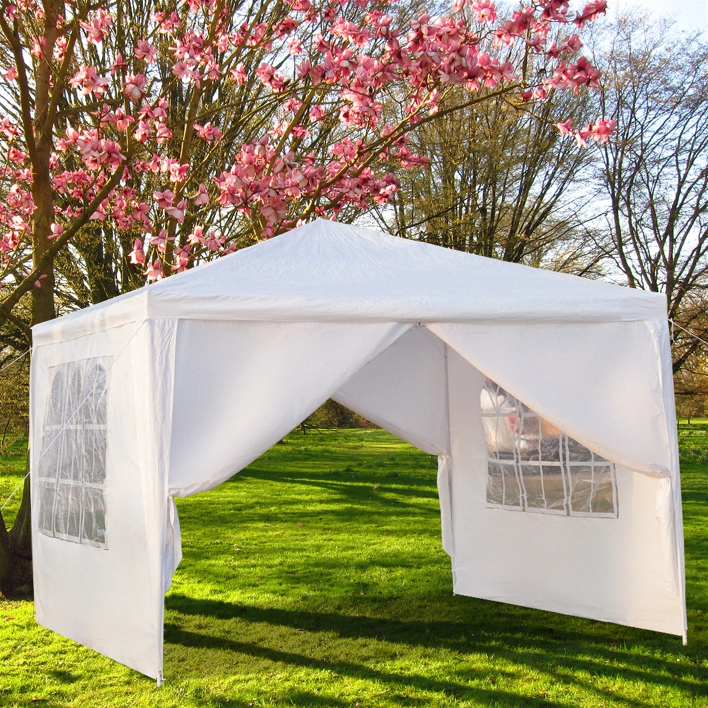 Folding Canopy Tent Tarp Rainproof Multi-function Camping Sunshade Oxford Cloth Waterproof Sun Shelter for Garden Patio
