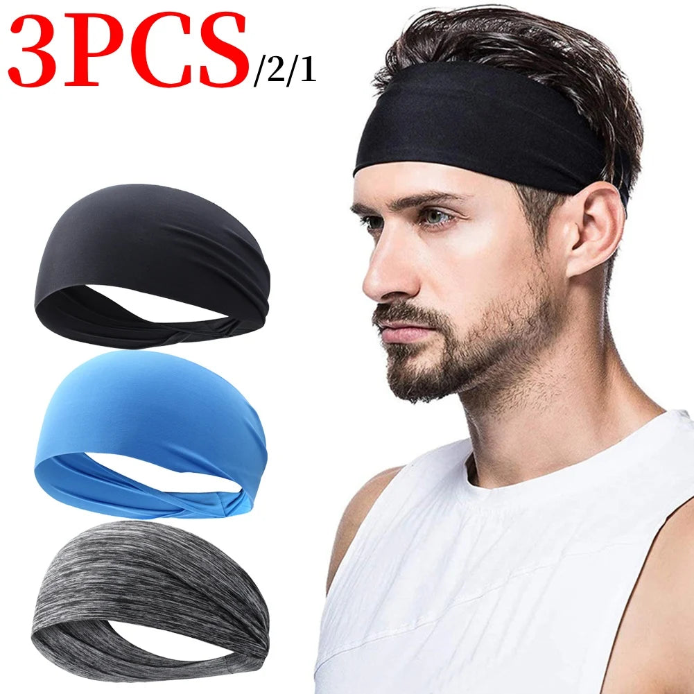 APWIKOGER Sports Headband Sweat Absorbent Elastic Running Band