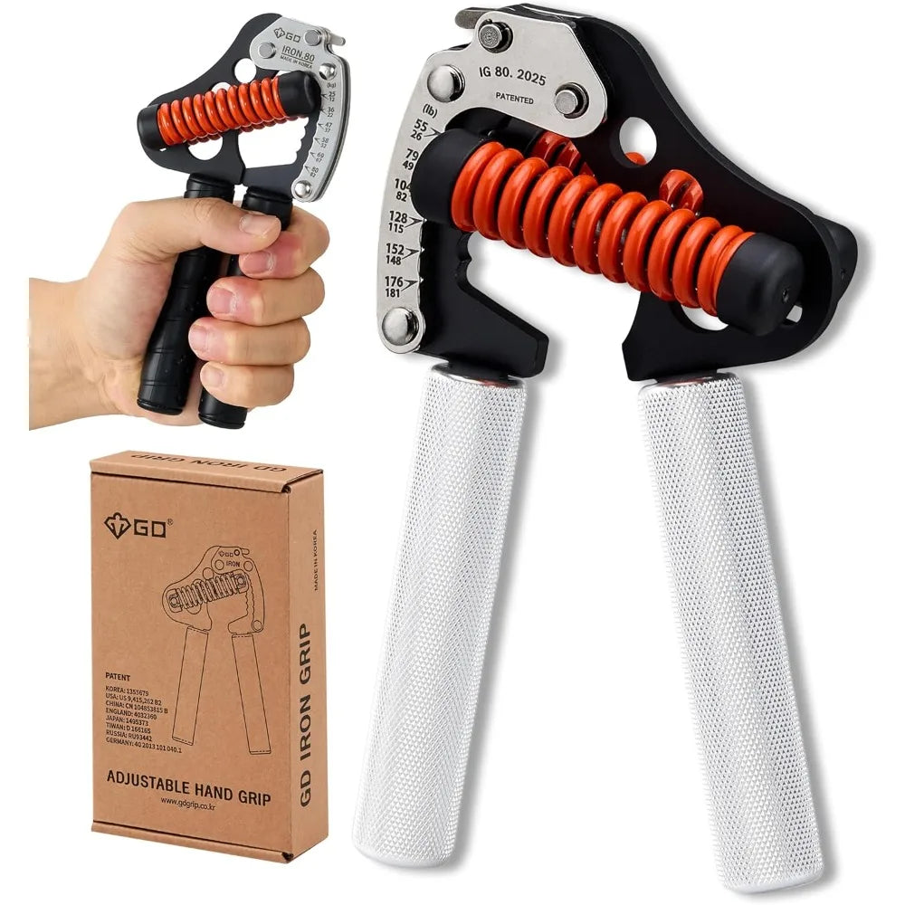 GD Iron Grip Adjustable Hand Gripper Strengthener Silent Hand Grip Exerciser for Wrist Strengthening And Grip Strength Training