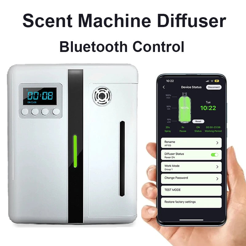 Aroma Tunnel Bluetooth Fragrance Diffuser 300m3 Coverage for Home