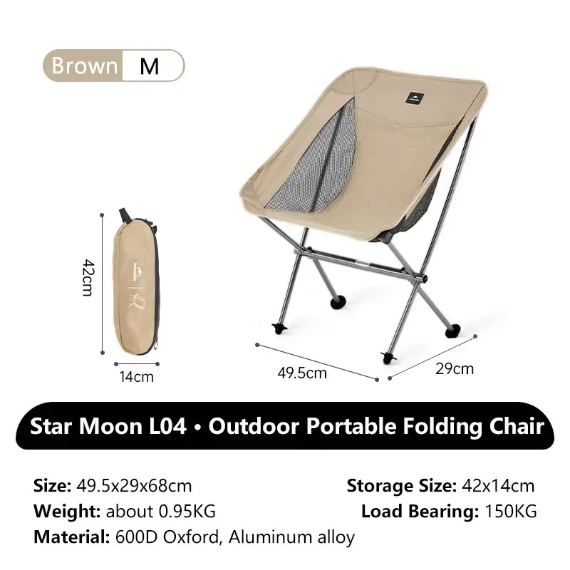 Naturehike Ultralight Folding Chair L04 150kg Load Capacity