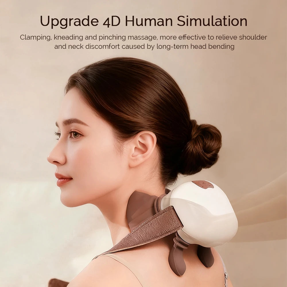 Iebilif Neck Shoulder Massager Shiatsu Kneading Shawl Therapy