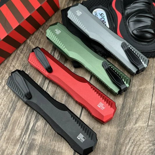 DIY Supplies Folding Knife D2 Steel Blade Aluminum Handle