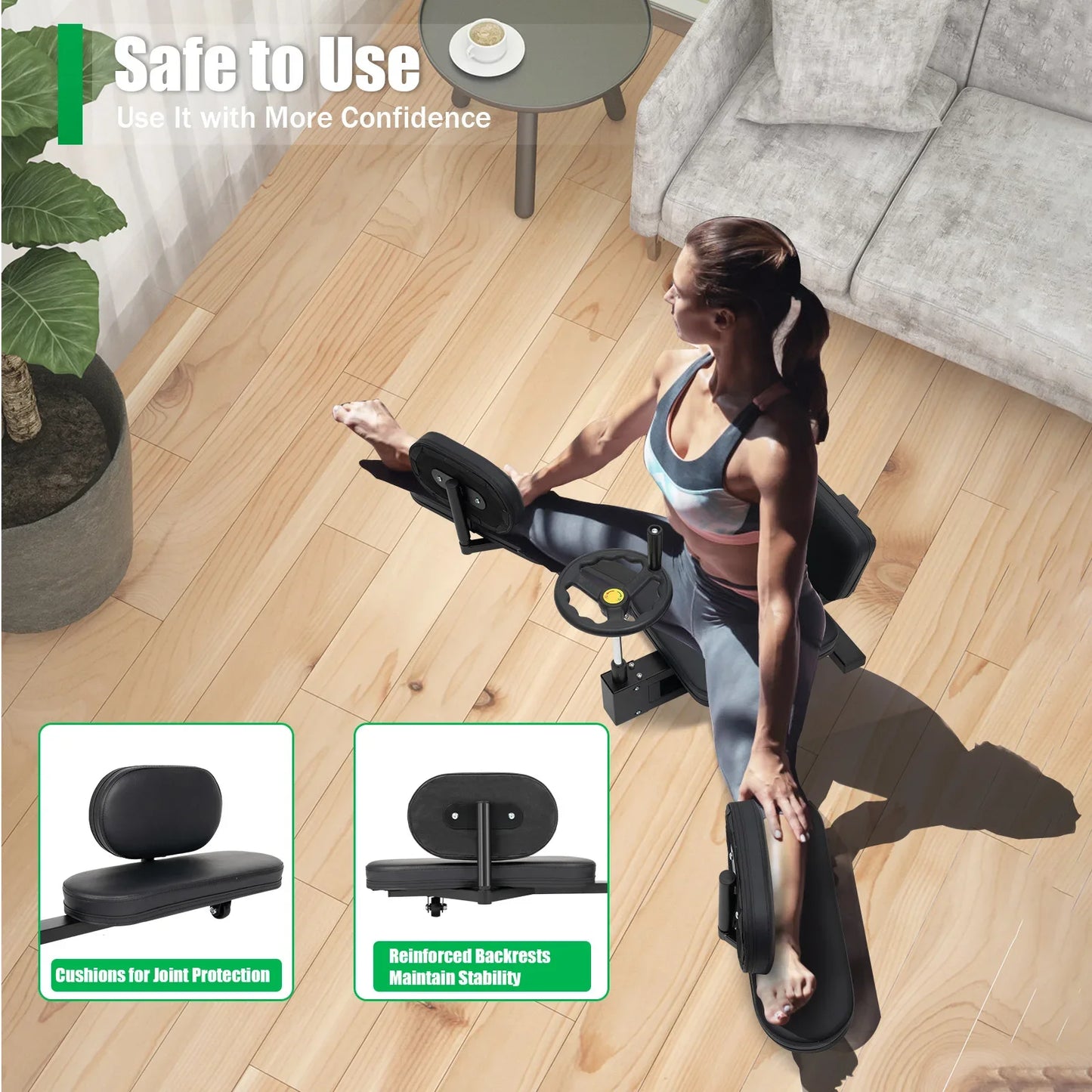 Leg Stretcher 3 Bar Spreader For Leg Flexibility And Stretching
