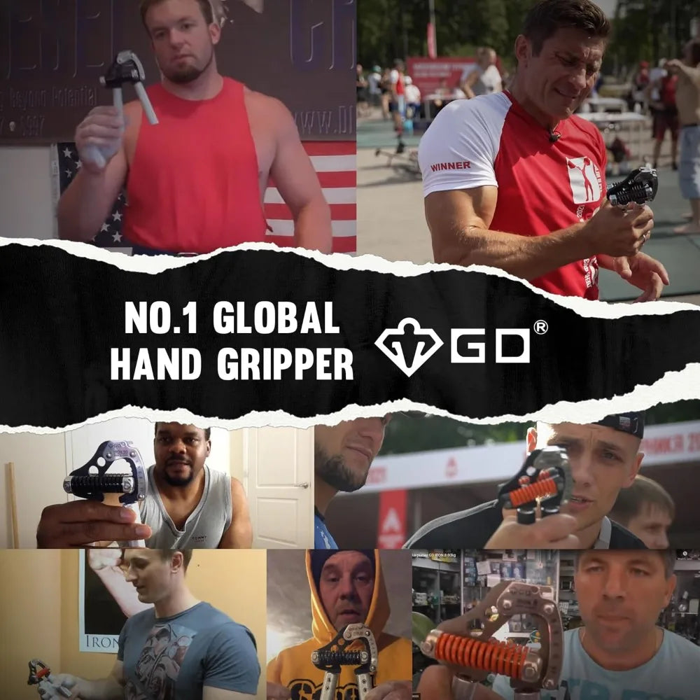 GD Iron Grip Adjustable Hand Gripper Strengthener Silent Hand Grip Exerciser for Wrist Strengthening And Grip Strength Training
