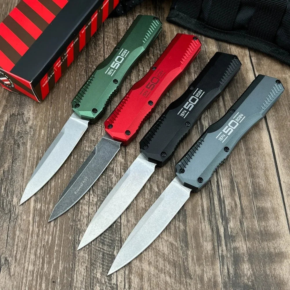 DIY Supplies Folding Knife D2 Steel Blade Aluminum Handle
