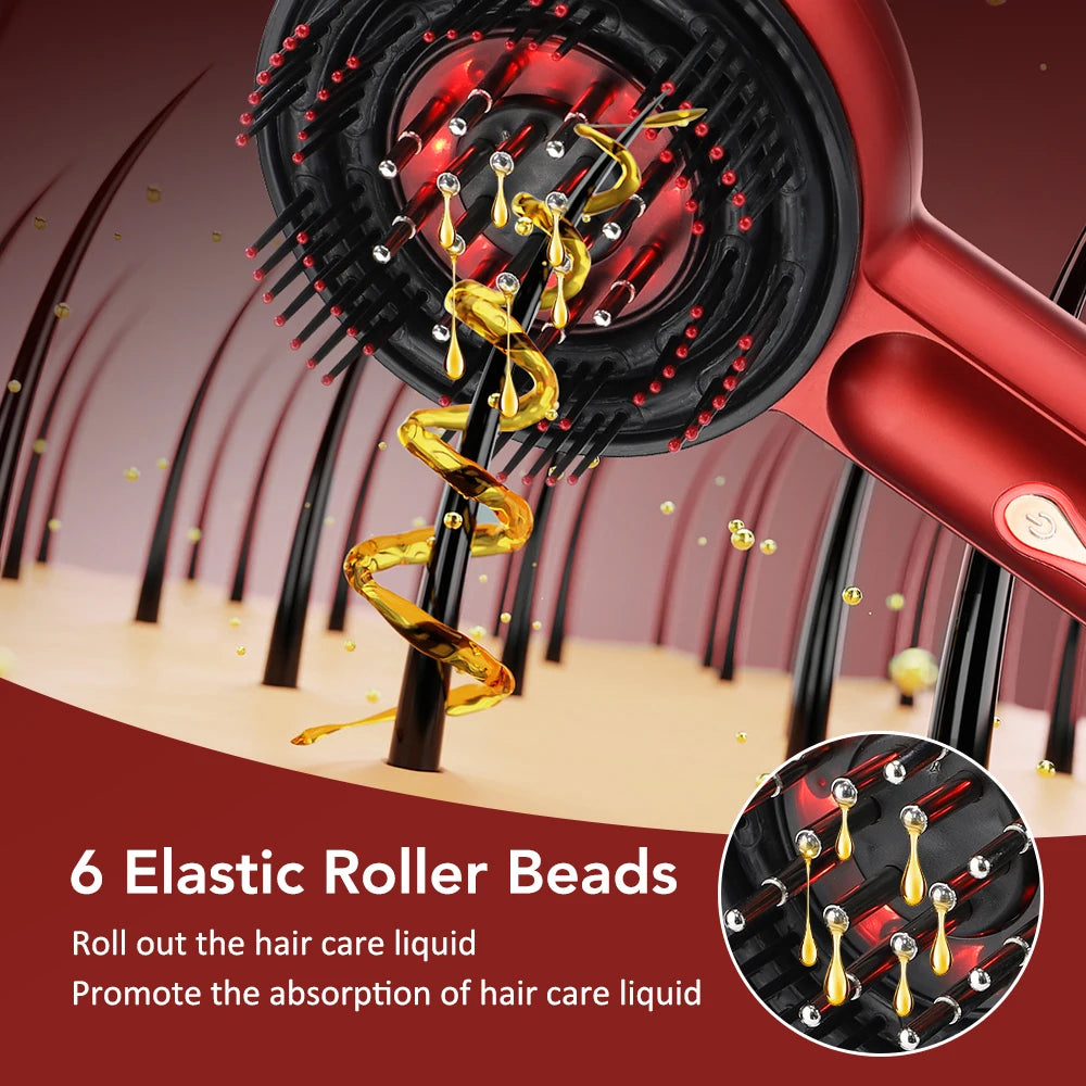 PASTSKY Electric Vibration Massage Comb With Scalp Head Massager