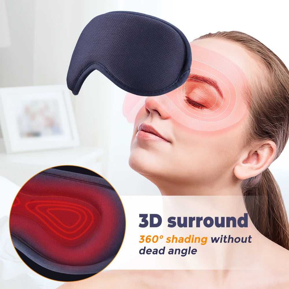 Moajaza Electric Steam Eye Mask With 3D Massage And Vibration