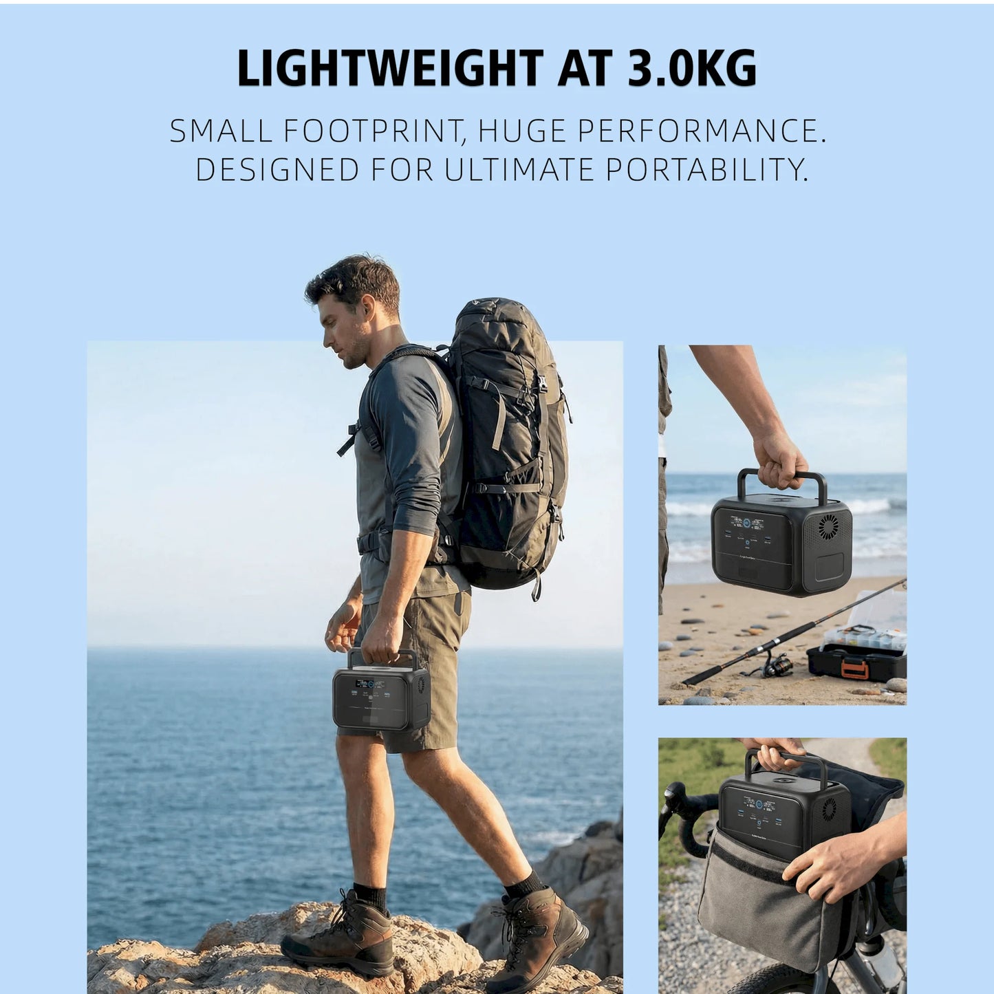 110V Camping Portable Power Station Ecoflow 300W Portable Power Supply Generator Compact And Lightweight Emergeny Power Supply