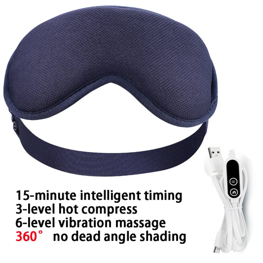 Moajaza Electric Steam Eye Mask With 3D Massage And Vibration