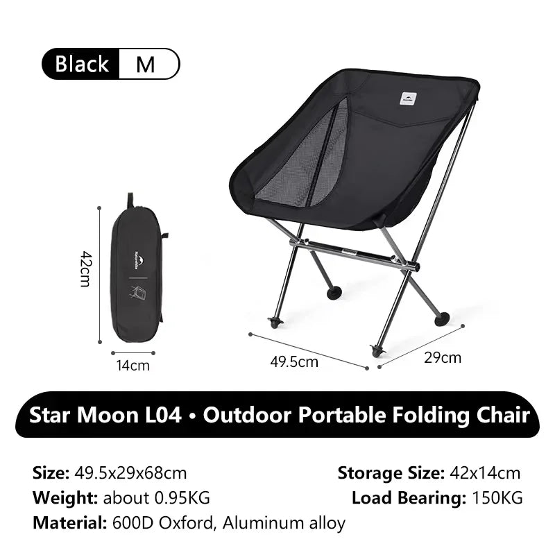 Naturehike Ultralight Folding Chair L04 150kg Load Capacity