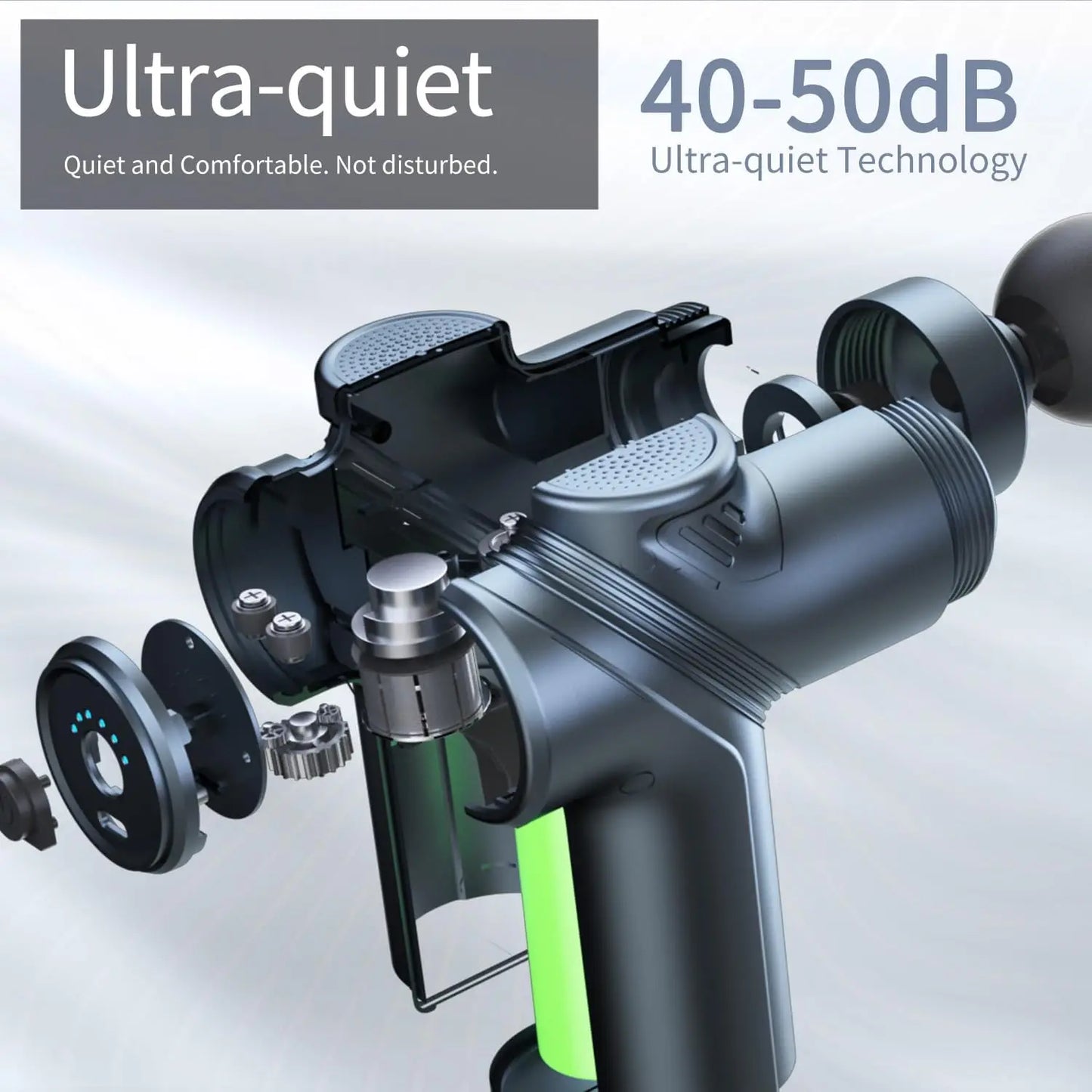 Leercon Mini Muscle Massage Gun With Four Heads Deep Tissue