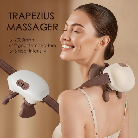 Iebilif Neck Shoulder Massager Shiatsu Kneading Shawl Therapy