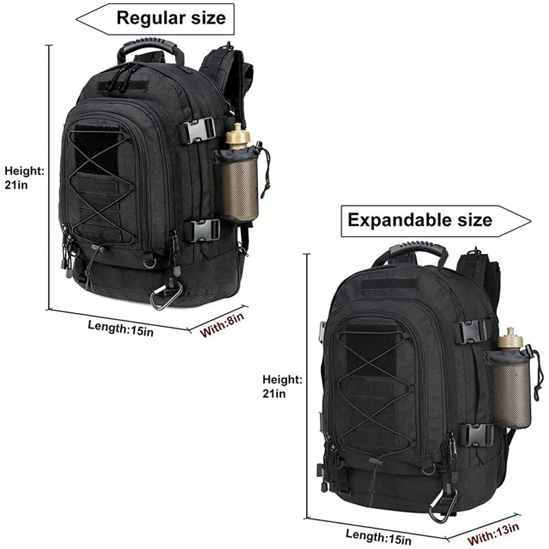 LQARMY Military Tactical Backpack Molle Assault Rucksack For Outdoor Travel