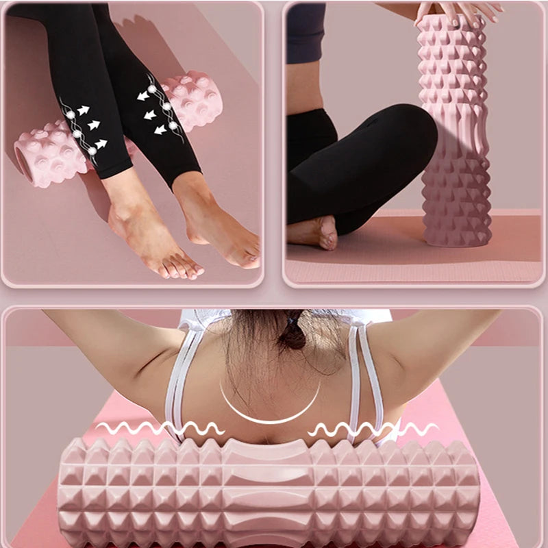 Yoga Foam Roller For Deep Tissue Muscle Massage And Recovery