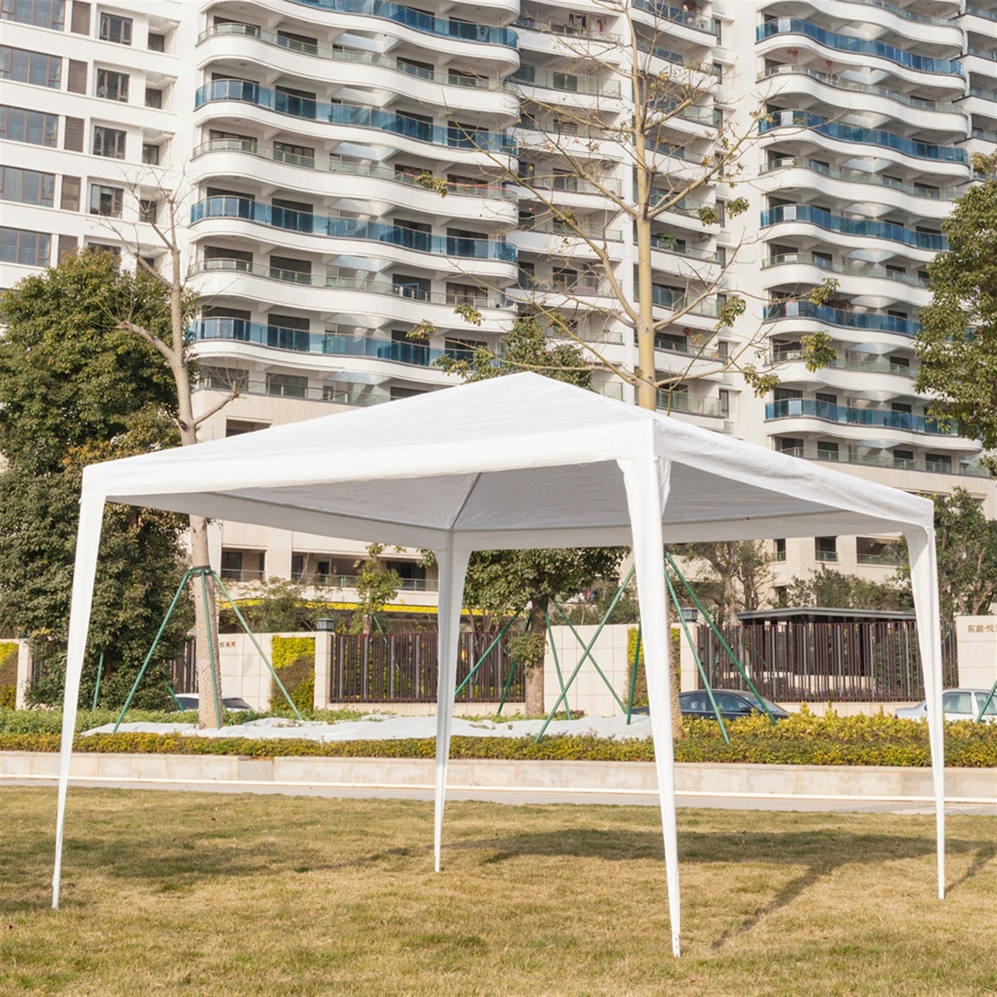 Folding Canopy Tent Tarp Rainproof Multi-function Camping Sunshade Oxford Cloth Waterproof Sun Shelter for Garden Patio