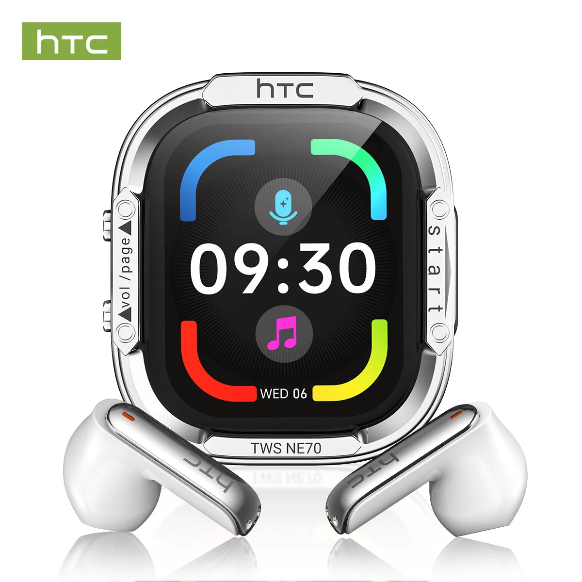 HTC NE70 Wireless Bluetooth Headphones With AI Translator Battery Life