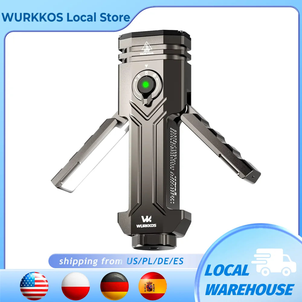 Wurkkos HD02 LED Camping Lantern 800 Lumens Rechargeable Battery
