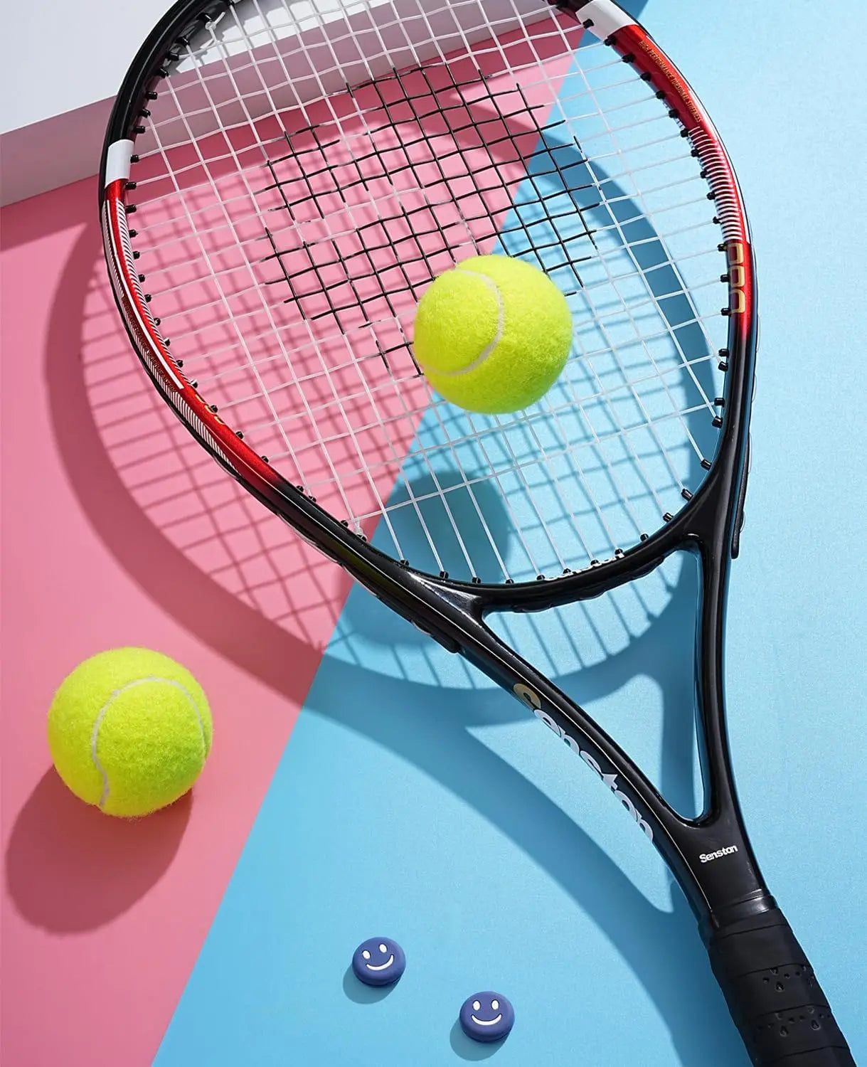 YTYIN Tennis Racket Set For Adults With Balls Grips Dampers