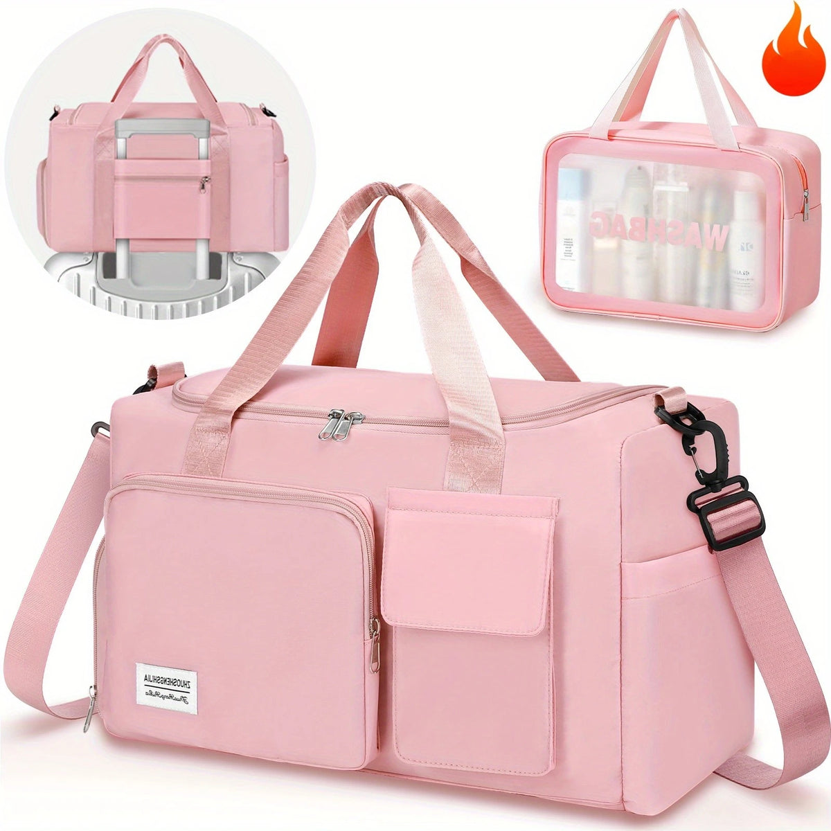 Waterproof Sports Travel Duffel Bag With Dry Wet Separation