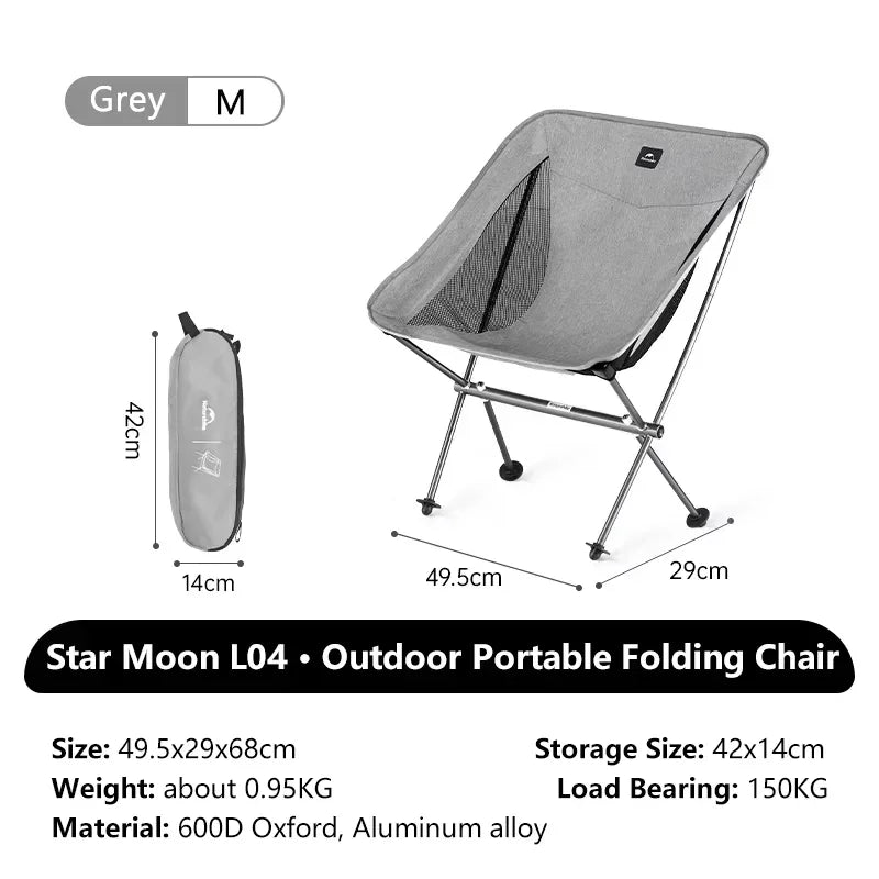Naturehike Ultralight Folding Chair L04 150kg Load Capacity