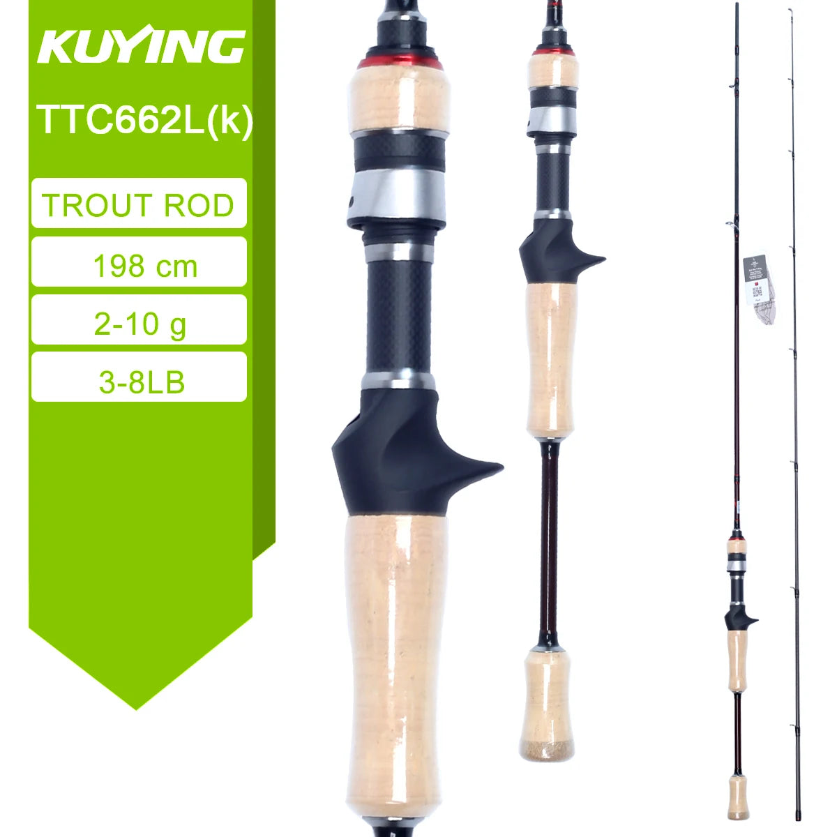 Kuying Teton River Casting Spinning Carbon Fishing Rod