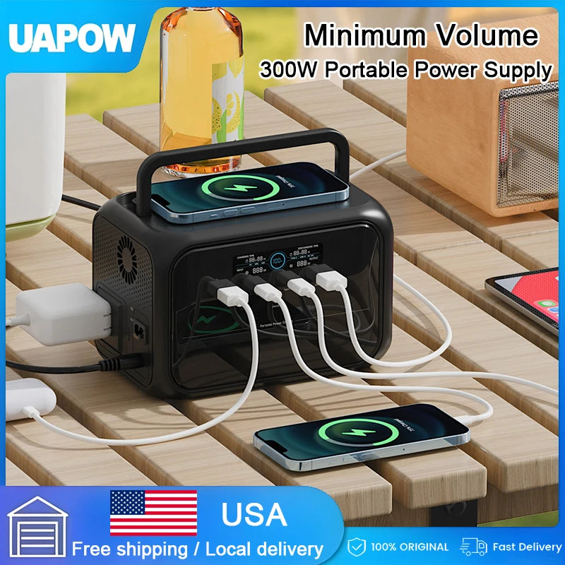 110V Camping Portable Power Station Ecoflow 300W Portable Power Supply Generator Compact And Lightweight Emergeny Power Supply